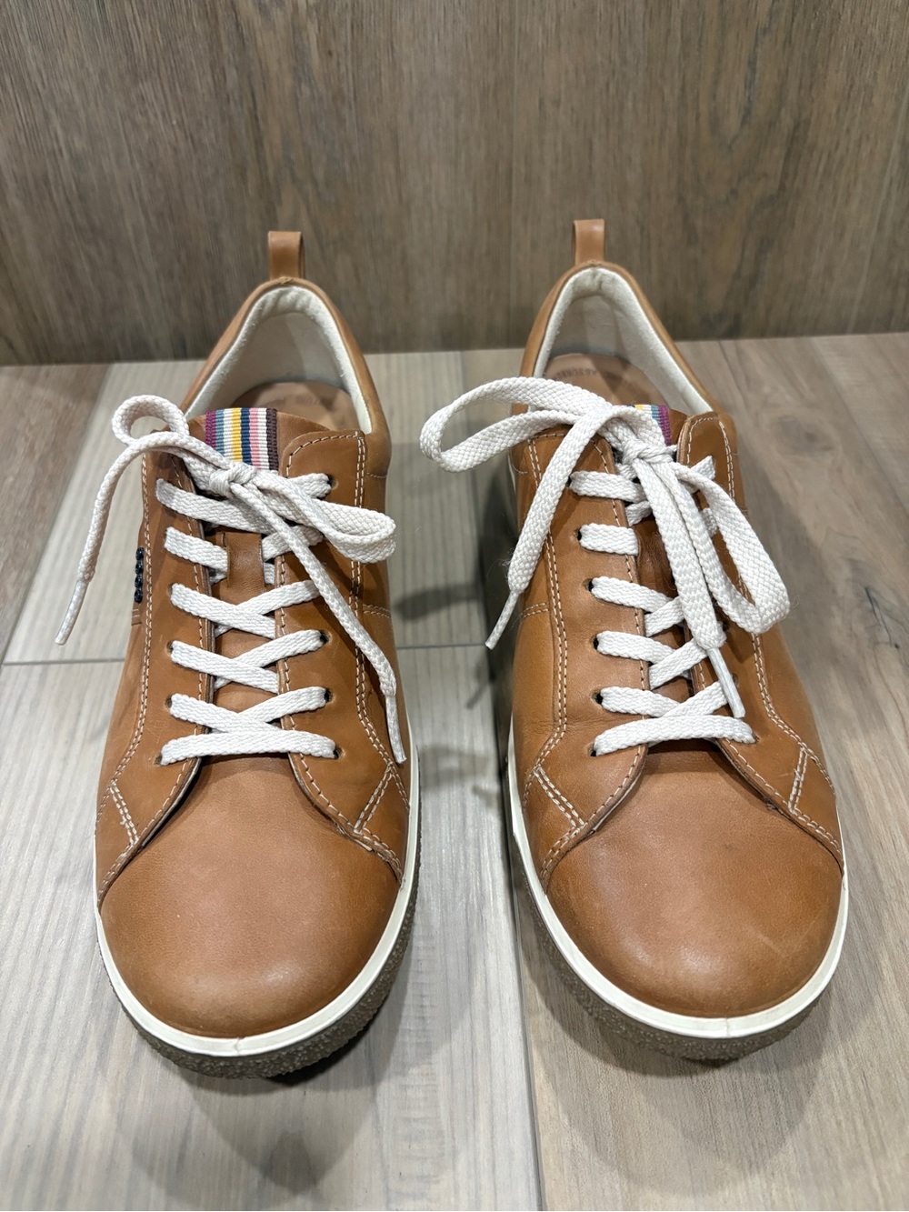 Ecco Footwear Womens Chase Tie Sneaker Leather Oxford Lion size 39 Portugal